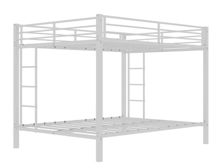 Bunk Bed For Kids, Convertible Frame With Ladders & Guardrail