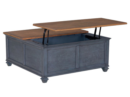 Lift-Top Coffee Table - Blue