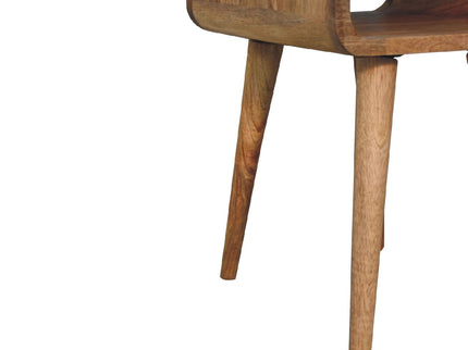 Mini Chestnut Curve Lower Bedside Nifhtstand