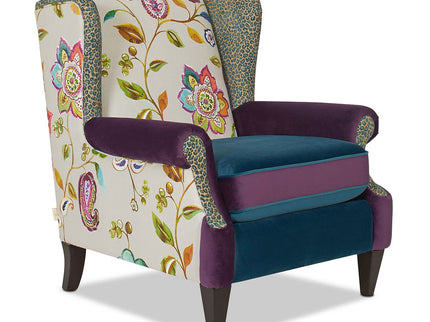 Anya - Boho Chic Wingback Accent Arm Chair