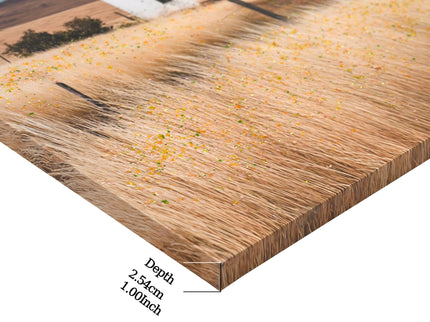 House, Barn Picture Wall Art For Home Decor - Natural / Blue