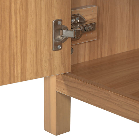 Bathroom Vanity, 2 Soft Close Doors, 3 Soft Close Drawers, Adjustable Shelf - Wood