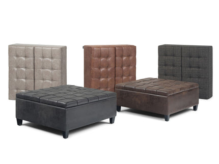Harrison - Upholstered Coffee Table Storage Ottoman