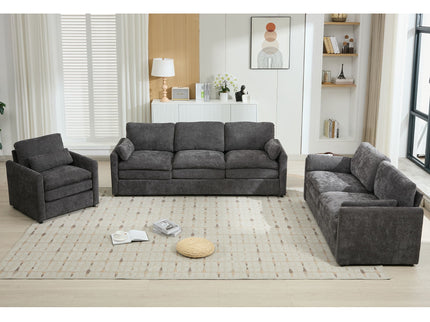 Cozy Upholstered Sofa Set For Living Room