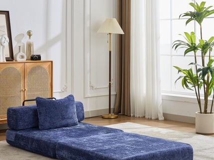 Convertible Floor Sofa Bed With Fixed Shape Frame For Living Room