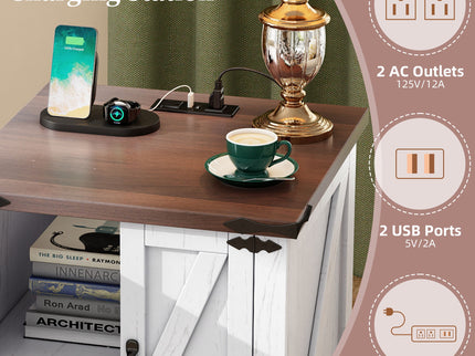 Nightstand With Adjustable Shelf