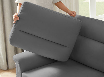 3 Seater Elegant Stationary Sofa