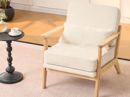 Living Room Chair With Lumbar Pillow