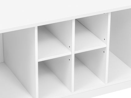5 In 1 Entryway Bench With Coat Rack, 7 Sturdy Hooks, 2 Spacious Drawers And Adjustable Shelves