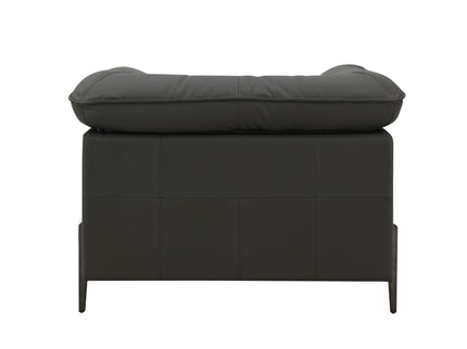 Tadi - Top Grain Leather Chair - Black