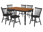 Black / 7 Pc. Table, 6 Chairs