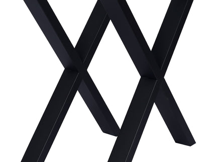 X Table Legs 28X 24", Wide Metal Table Legs, Heavy Duty Steel Desk Legs Table Leg Dining Table Legs Coffee Desk Leg (Set of 2) - Black