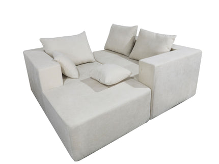 Modular Corner Sofa With Soft Fabric