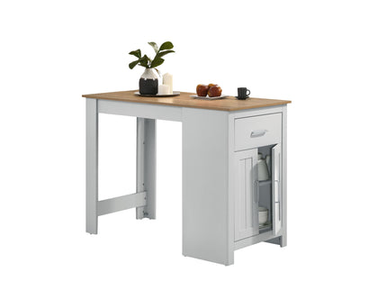 Alonzo - Small Space Counter Height Dining Table With Cabinet And Drawer Storage