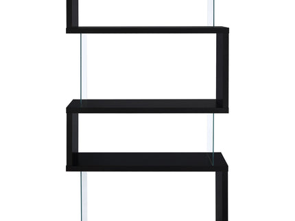 Elias - 4 Shelf Bookshelf With Zigzag Design