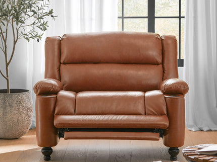 Tufted Design Wide Manual Recliner Chair