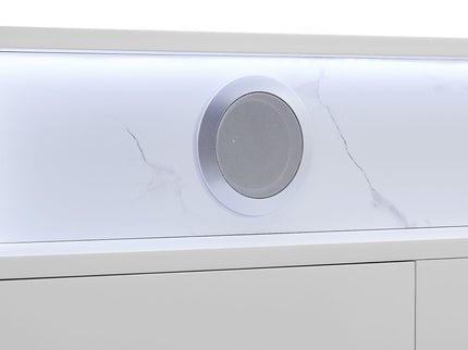 Kerry - Entertainment Unit With Speaker And LED Lighting - White