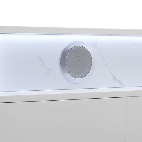 Kerry - Entertainment Unit With Speaker And LED Lighting - White