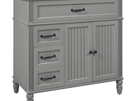 Bathroom Vanity With Sink, Freestanding Cabinet & Drawers