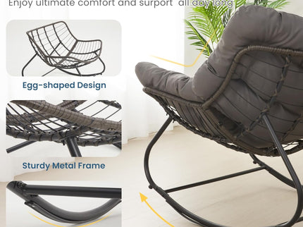 Egg Rocking Chair With Ottoman