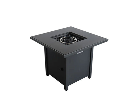 Powdercoated Fire Pit With Top - Gray