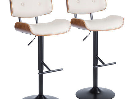Lombardi - Mid Century Modern Adjustable Barstool