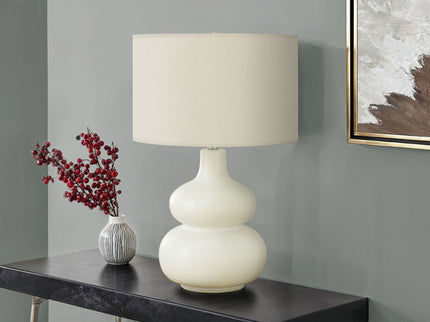 Lighting, Table Lamp, Contemporary - Cream