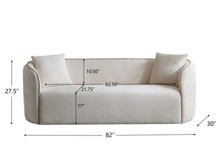 Coral - Curved Sofa, 3 Seater
