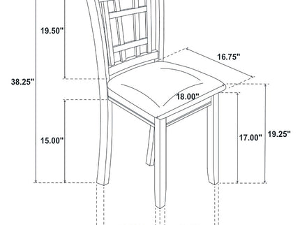 Hester - 5 Piece Dining Set - Espresso