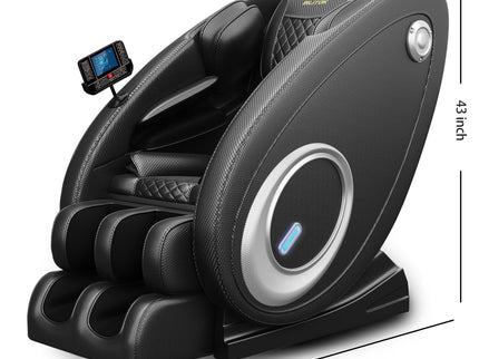 Massage Chair Recliner, Zero Gravity With Full Body Air Pressure - Black