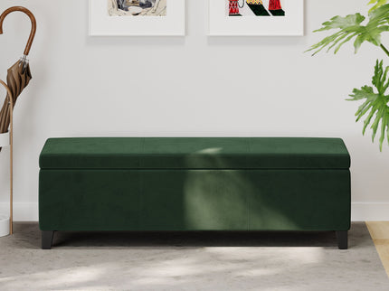 Upholstered Storage Ottoman Bench