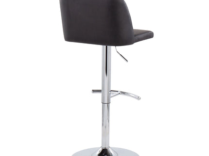 Toriano - Contemporary Adjustable Barstool With Swivel & Rounded T Footrest (Set of 2)