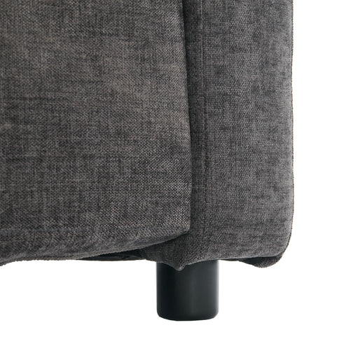 Cozy Upholstered 3 Seater Sofa With Double Cushion