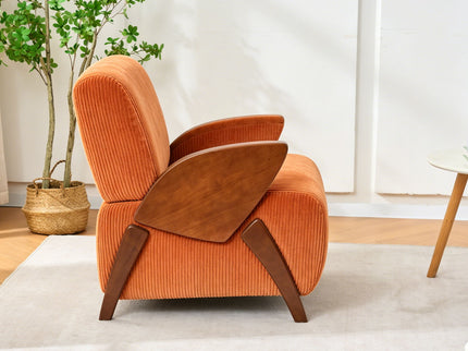 Armrest Accent Chair - Dark Orange