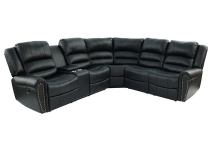 Reclining Sectional Sofa With Console