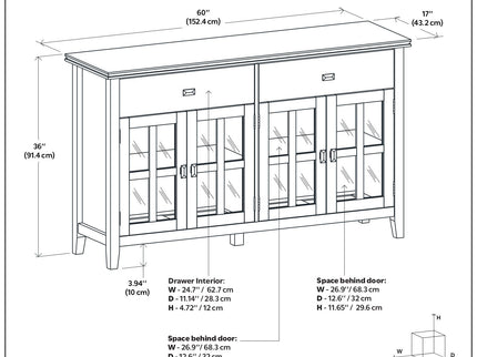 Artisan - 4 Door Sideboard Buffet