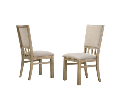 Brutus - Wide Dining Chair (Set of 2) - Reclaimed Wheat