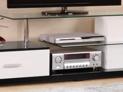 Ivana - TV Stand - White / Black