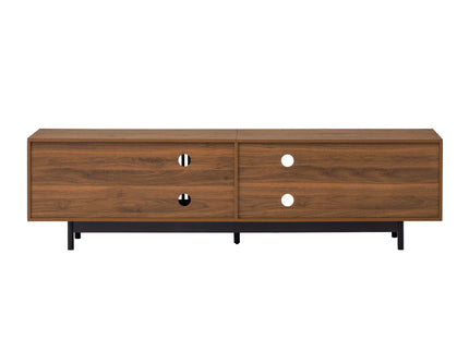78" TV Stand For TVs Up To 85" Entertainment Center With Deep Drawers & Cable Management, Soft Closing Hinges - Walnut
