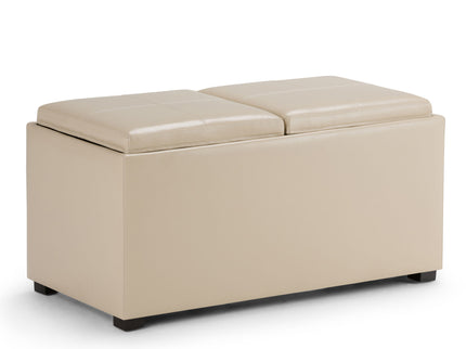Avalon - 5 Piece Storage Ottoman, Contemporary