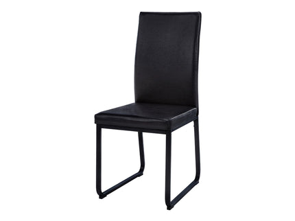 Dining Chair Side Upholstered, For Dining Room (Set of 2) - Black