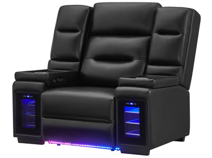 Sinai - Power Recliner With Dual Adjustment - Black