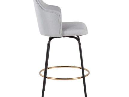 Ahoy - Contemporary Fixed Height Counter Stool Round Footrest (Set of 2)