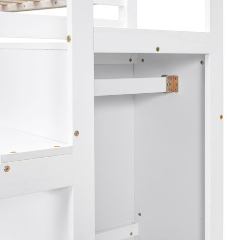 Loft Bed With Built In Storage Wardrobe And Staircase