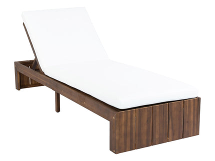 Adjustable Outdoor Chaise Lounge Patio Recliner With Removable Cushion