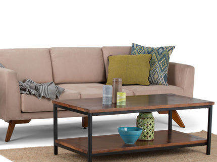 Skyler - Coffee Table - Dark Cognac Brown