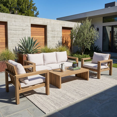 4 Piece Patio Sofa Set