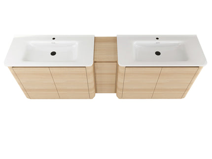 Soft Close Door Freestanding Bathroom Vanity With Sink, 1 Small Storage Cabinet