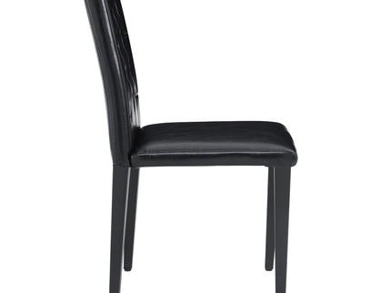 Dining Chairs With Ergonomic Buckle Backrest For Family Dining Rooms