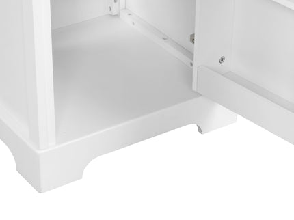 20" Bathroom Vanity With Sink, Soft Closing Cabinet Door, Adjustable Shelf & Storage Rack - White